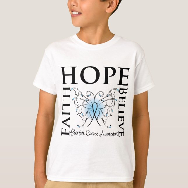 Hoffnung glauben Glauben - Prostatakrebs T-Shirt (Vorderseite)