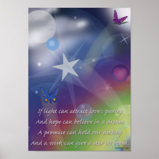 Hoffnung glaubt an den Traum Poster