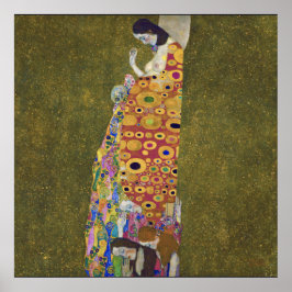 Hoffnung, Gustav Klimt Poster