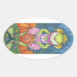 HOFFNUNG HALLOWEEN FROGSTICKERS Oval Ovaler Aufkleber