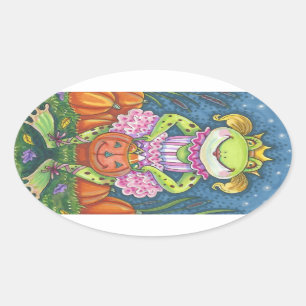 HOFFNUNG HALLOWEEN FROGSTICKERS Oval Ovaler Aufkleber