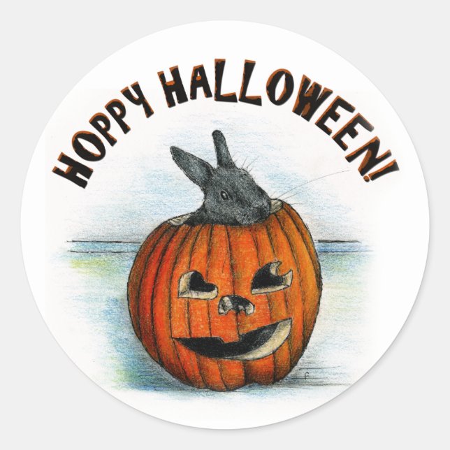 HOFFNUNG HALLOWEEN! RUNDER AUFKLEBER (Vorderseite)
