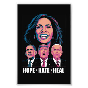 Hoffnung Hass Heilen Anstieg Kamala 2024 Fotodruck
