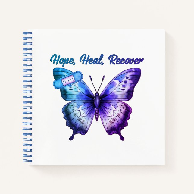 Hoffnung, Heilung, Erholung Notizbuch (Vorderseite)