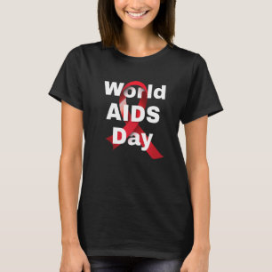 Hoffnung HIV Rotes Band Aids-Bewusstsein Welt-Aids T-Shirt