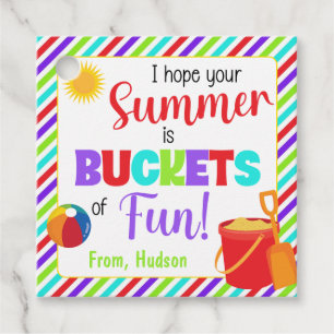 Hoffnung Ihr Sommer ist voller Spaß Geschenkanhänger