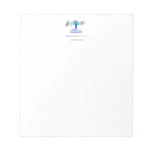 Hoffnung im harmonischen Notepad Notizblock