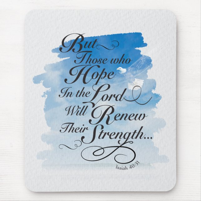 Hoffnung im Herrn - Isaiah 40 Mousepad (Vorne)