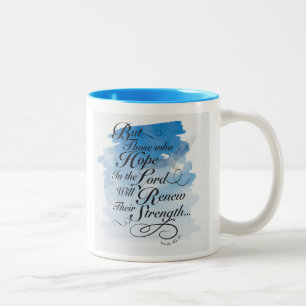 Hoffnung im Herrn - Isaiah 40 Zweifarbige Tasse