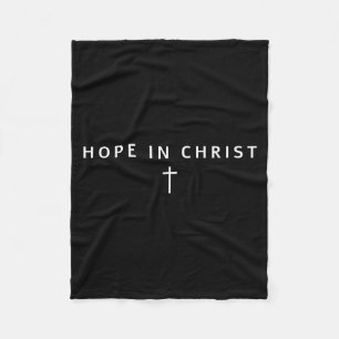 Hoffnung in Christus Männer Frauen Christen Kreuz  Fleecedecke