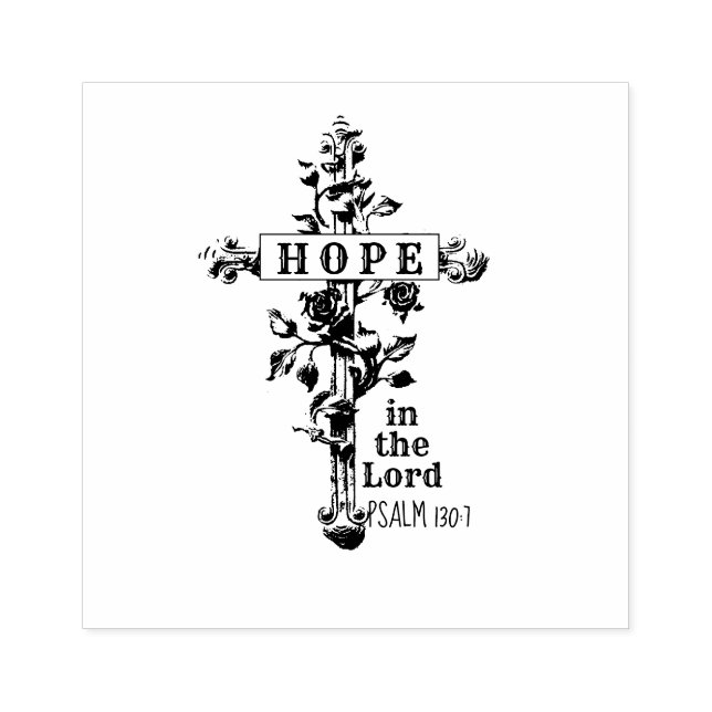 HOFFNUNG IN DER GRÖSSEREN RELIGIÖSEN ÜBERSCHREITUN GUMMISTEMPEL (Prägung)
