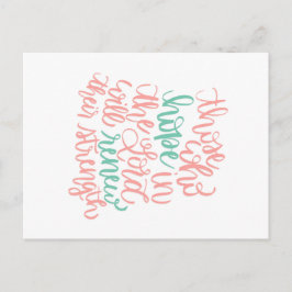 Hoffnung in der Lord Postcard Postkarte