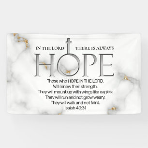 Hoffnung in der Lord Scripture Verse Isaiah 40:31 Banner