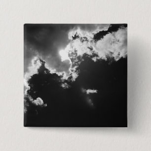 Hoffnung in der silbernen Verkleidung der Wolken. Button