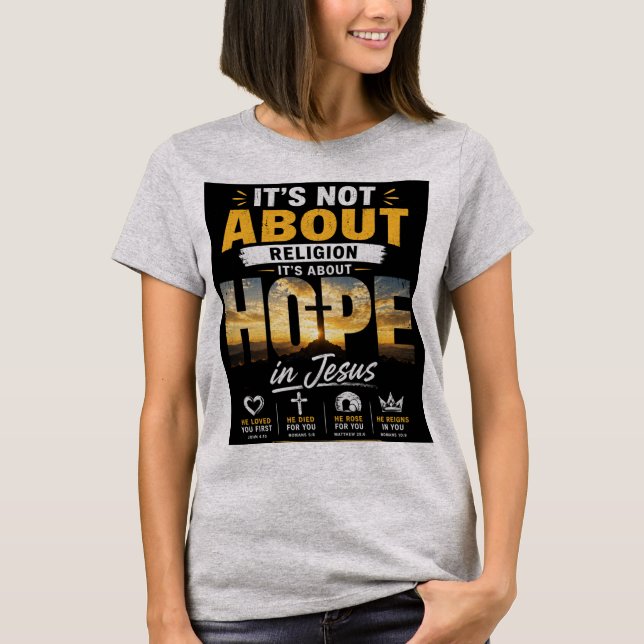 Hoffnung in Jesus T-Shirt  (Vorderseite)