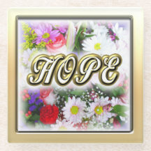 Hoffnung Inspiration in einem Blumenstrauß-Design