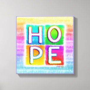 HOFFNUNG INSPIRATIONAL Galerie eingewickelte Leinwanddruck