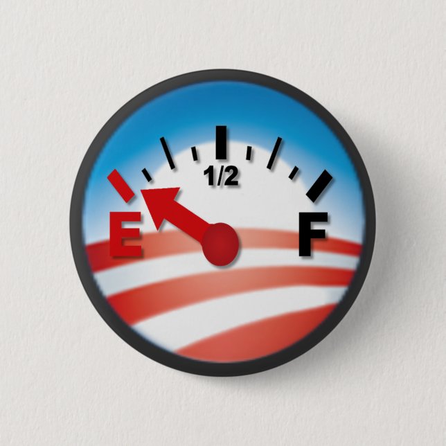 Hoffnung ist auf leerem - Antibarack obama Button (Vorderseite)