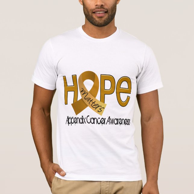 Hoffnung ist der 2 Anhang-Krebs von Bedeutung T-Shirt (Vorderseite)