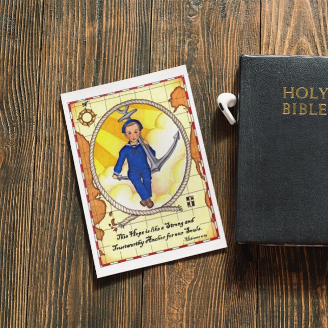 Hoffnung ist eine Ankerpostkarte mit Inspiration Postkarte (Von Creator hochgeladen)