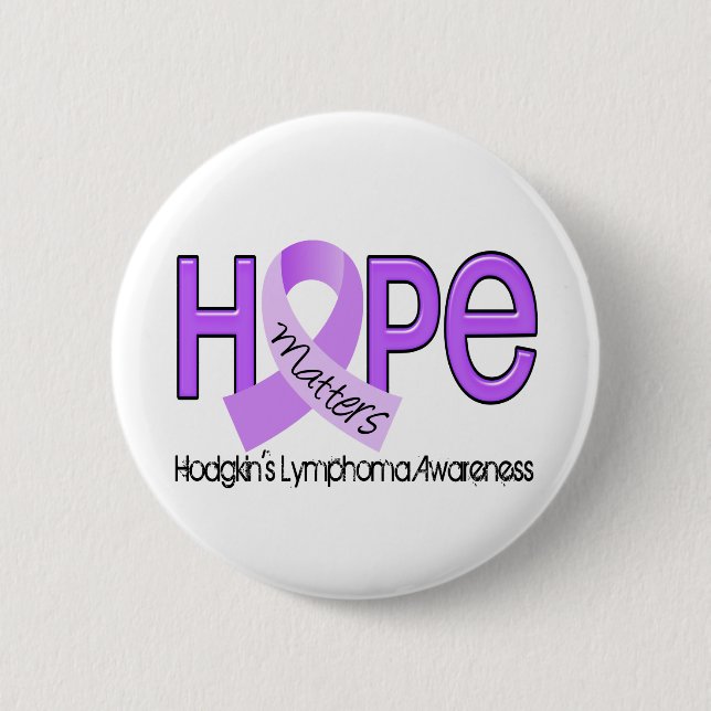 Hoffnung ist Morbus Hodgkin 2 von Bedeutung Button (Vorderseite)