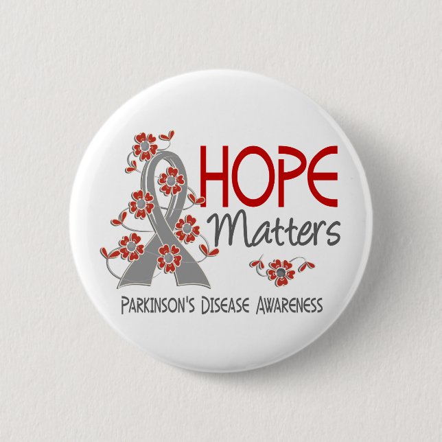 Hoffnung ist Parkinson-Krankheit 3 von Bedeutung Button (Vorderseite)