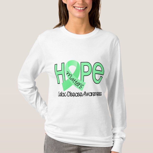 Hoffnung ist Zöliakie 2 von Bedeutung T-Shirt (Vorderseite)