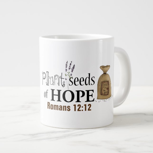 Hoffnung - Jumbo-Tasse (Vorderseite Rechts)