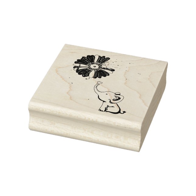 Hoffnung Kämpfen Niedlicher Elefant Alzheimer's Li Gummistempel (Stempel)