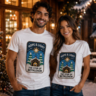 Hoffnung & Licht Der Stern von Bethlehem Weihnacht T-Shirt