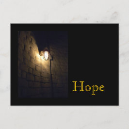 Hoffnung: Licht in der Dunkelheit Postkarte
