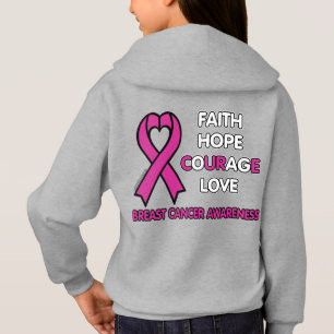 Hoffnung Liebe...Brustkrebs Hoodie