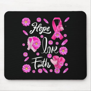 Hoffnung Liebe Glaube rosa Schmetterlinge Krebs Be Mousepad