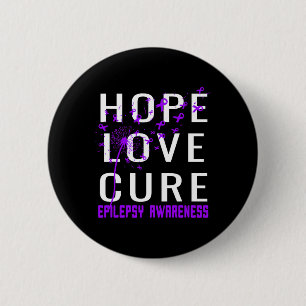 Hoffnung Liebe Heilung Epilepsie Bewusstsein Button