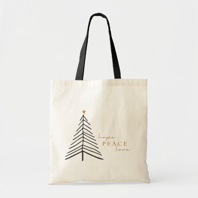Hoffnung Liebe. Weihnachtsfeiertage Tasche & Tasch (Vorne)