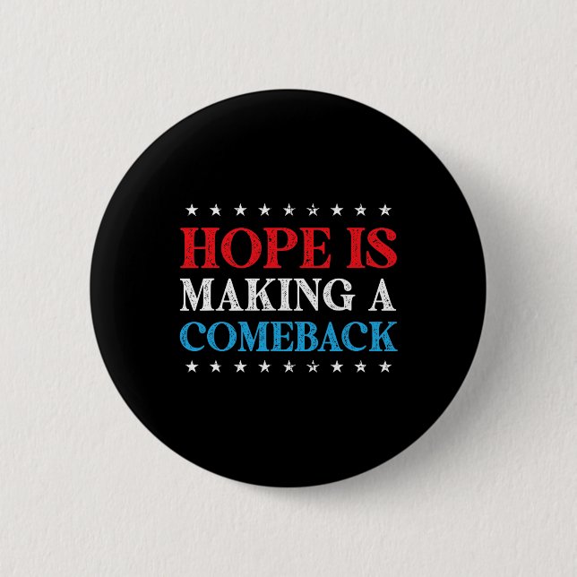 Hoffnung macht Comeback 2024 Kamala Button (Vorderseite)