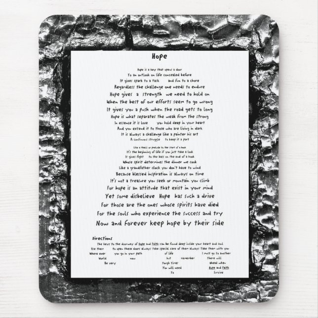 Hoffnung Mousepad (Vorne)