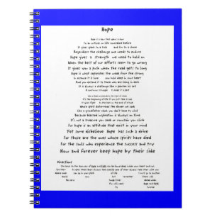 Hoffnung Notizblock