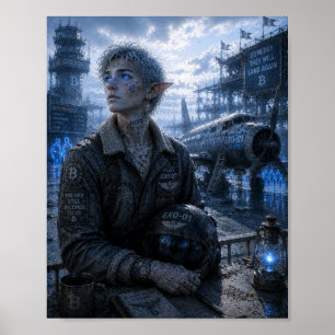 Hoffnung / Pilot / Verlassener Flughafen Poster