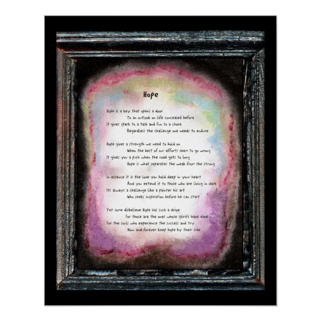 Hoffnung Poster (Vorderseite)