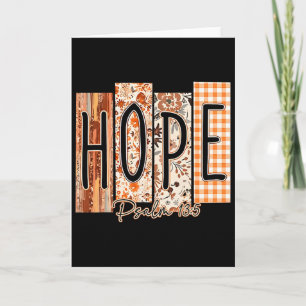 Hoffnung Psalm 135 Bibelvers Herbst Thanksgiving F Karte