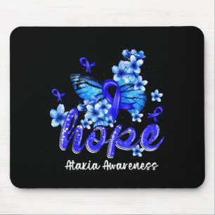 Hoffnung Schmetterling Blaues Band Ataxie-Bewussts Mousepad