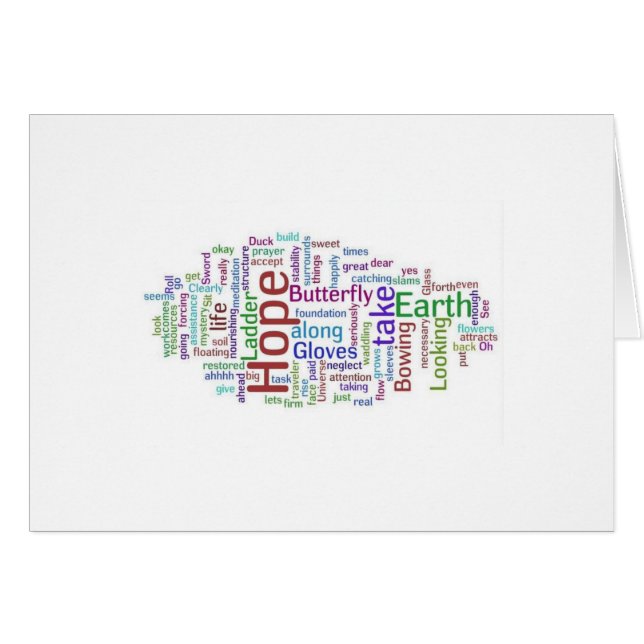 Hoffnung schwimmt Karte (Vorderseite (Horizontal))