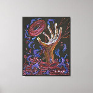 Hoffnung - Sichelzellschmerzen Bewusstsein Leinwanddruck