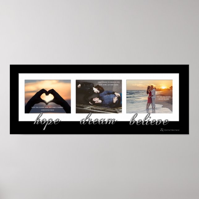 Hoffnung, Traum, Glaube an ein neues Poster der Ar (Vorne)