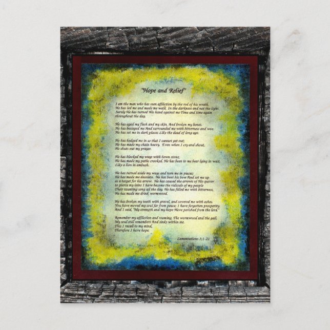 Hoffnung und Befreiung Postkarte (Vorderseite)