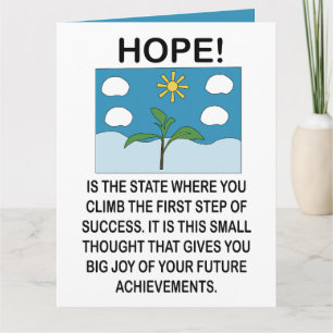 Hoffnung und Inspiration Motivation Karte