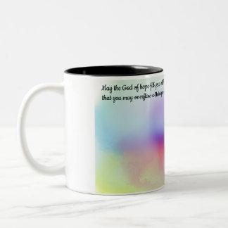 Hoffnung und Vertrauen Zweifarbige Tasse