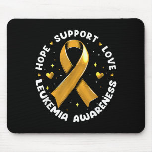 Hoffnung Unterstützung Liebe Leukämie-Bewusstsein Mousepad