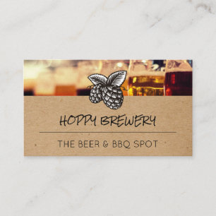 Hoffnungen Hintergrund für Bier Visitenkarte